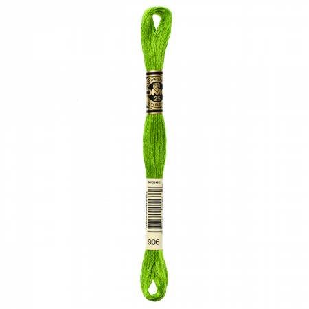 DMC6 - Strand Embroidery Floss 906 Med Parrot GreenThread & Floss