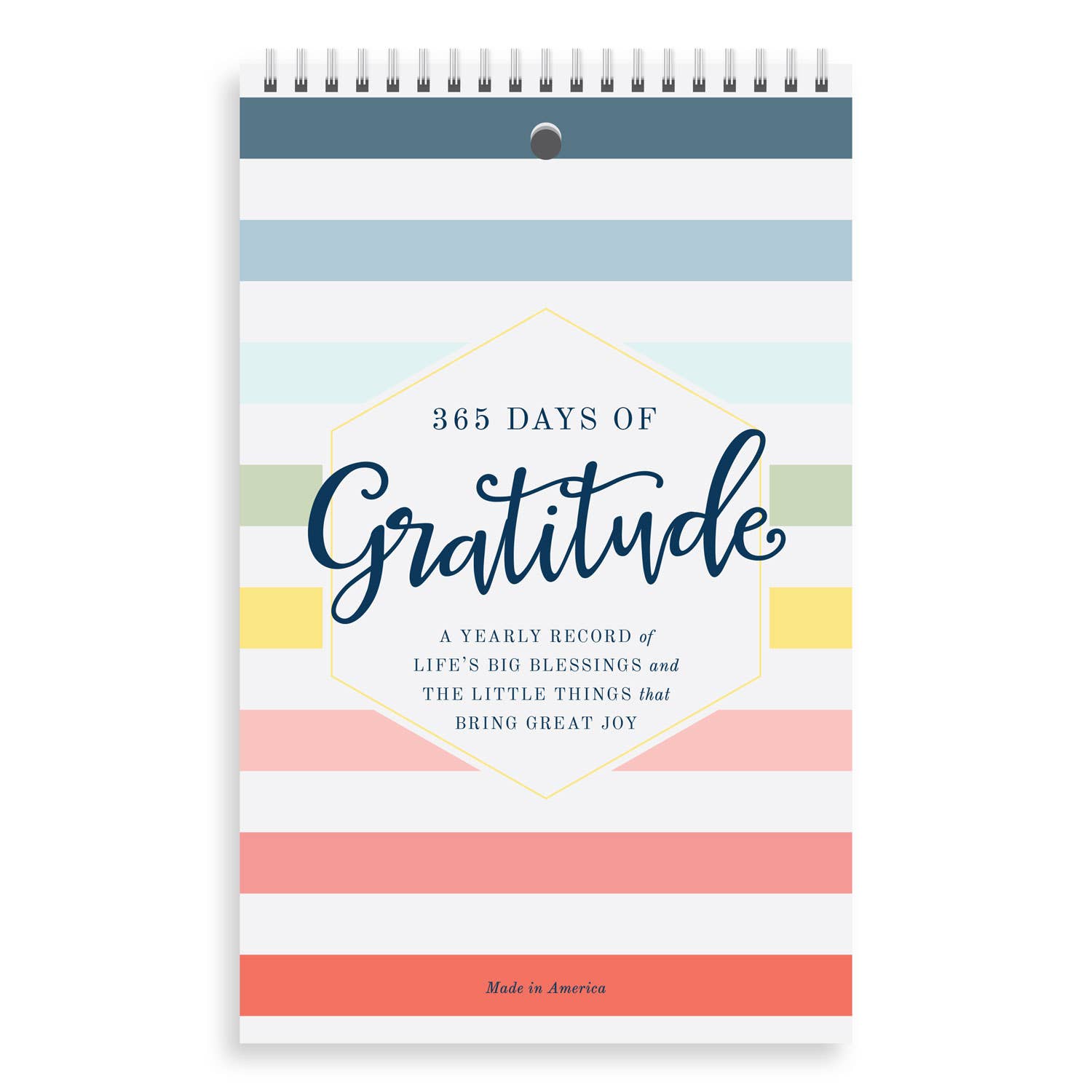 Muscadine PressYearly Gratitude Journal Joyful StripesJournals