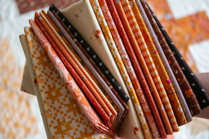 Amber Sunset Curated Quilt Fabric Bundles