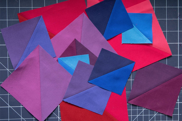 How To Make HSTs (Half Square Triangles) - Lindley General Store