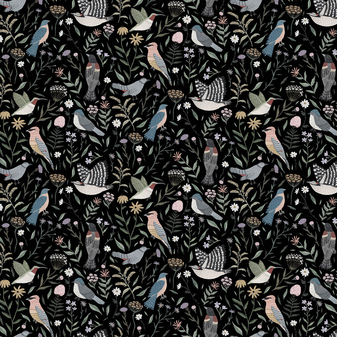 Birdwatch Modern Quilt Fabric