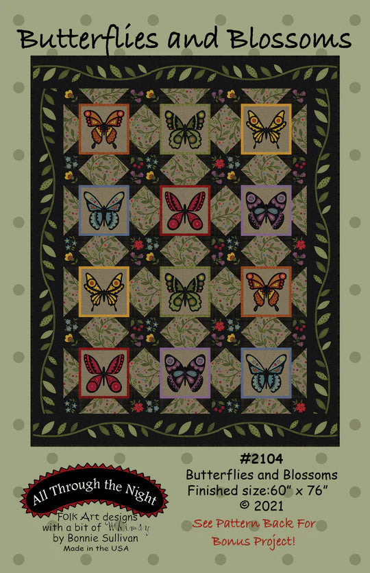 Butterflies and Blossoms Quilt Pattern