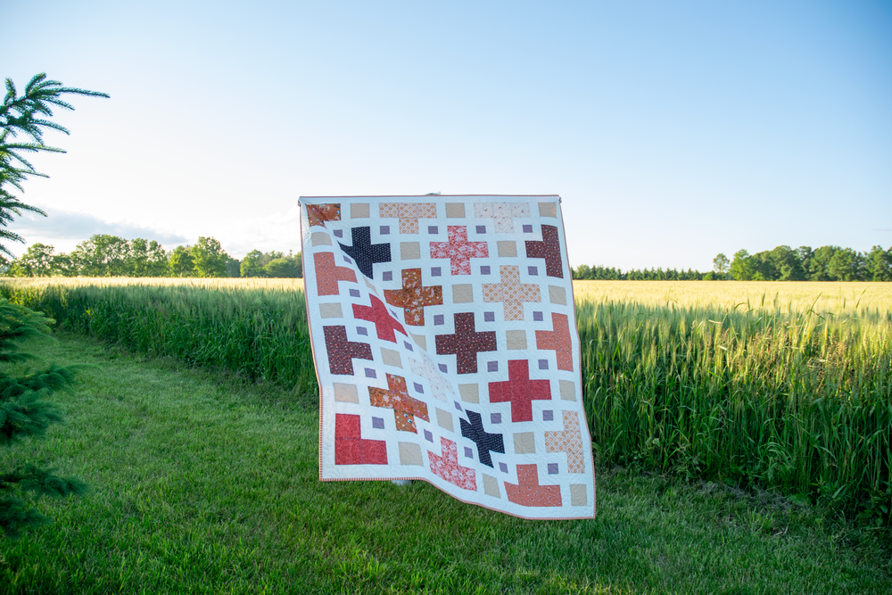 Amber Sunset Violet Quilt Kit