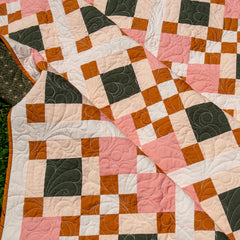 Art Deco Laura's 4-Patch Large Throw Fabric Kit