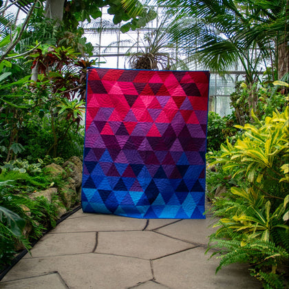 Berry Harvest Triangle Fade Quilt Kit
