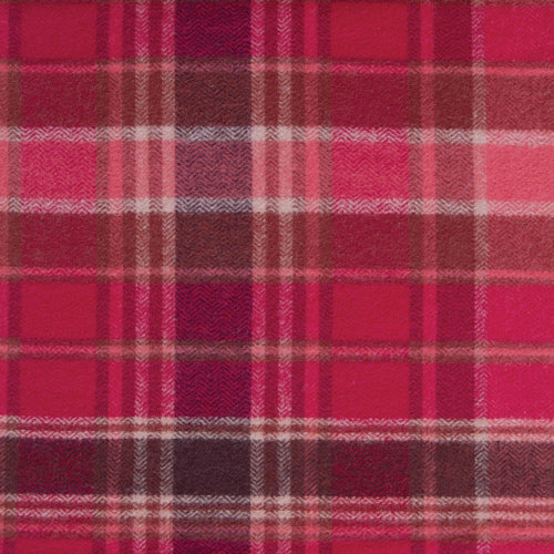 Plaid fabric pattern with red and pink colours