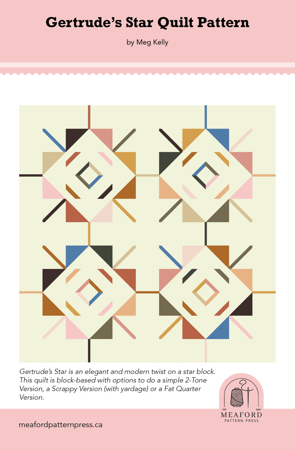 Meaford Pattern Press Gertrude's Star Quilt Pattern