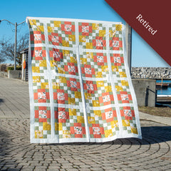 Rose Garden Laura's 4-Patch Small Throw Fabric Kit (Retired)