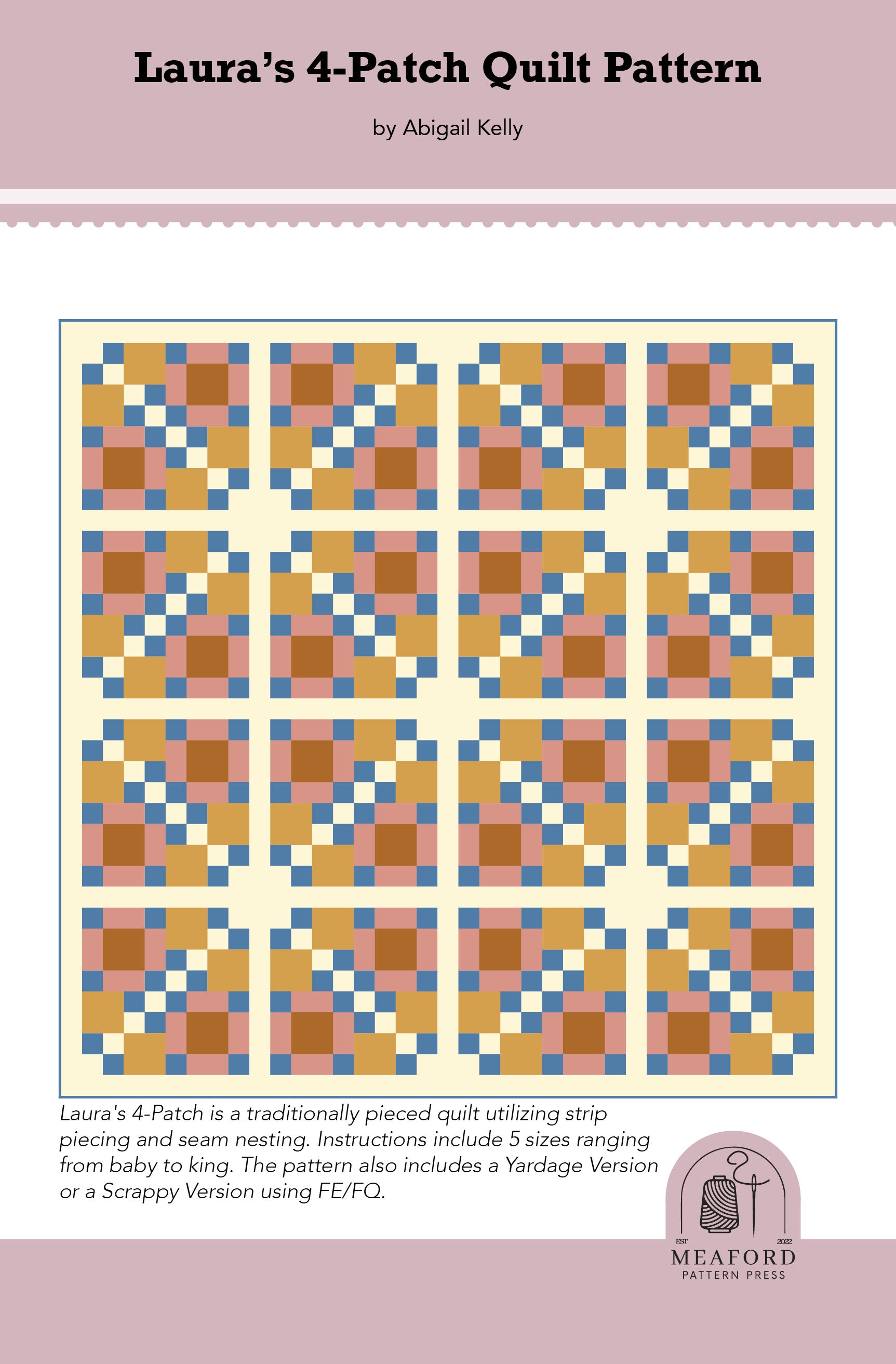 Laura's 4-Patch Quilt Pattern