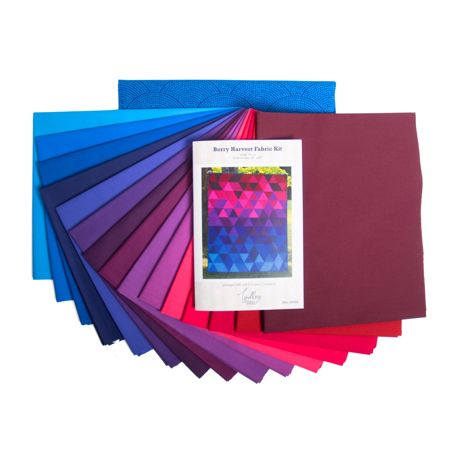Berry Harvest Triangle Fade Quilt Kit