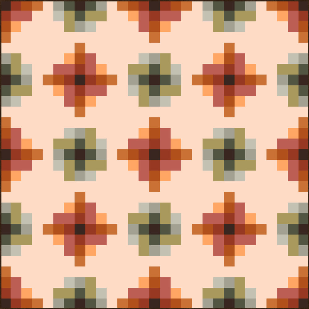 Terracotta Thyme Granny Cabin Fabric Kit