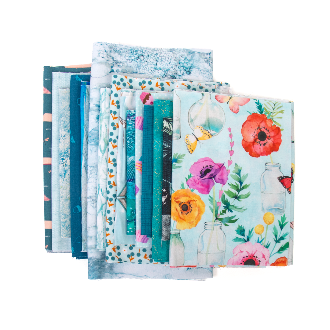 Scraps by the Pound Bundle Teal/Turquoise