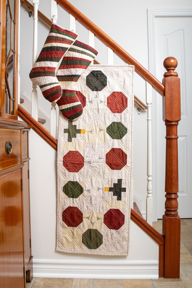 Gloria Table Runner Quilt Pattern - printed
