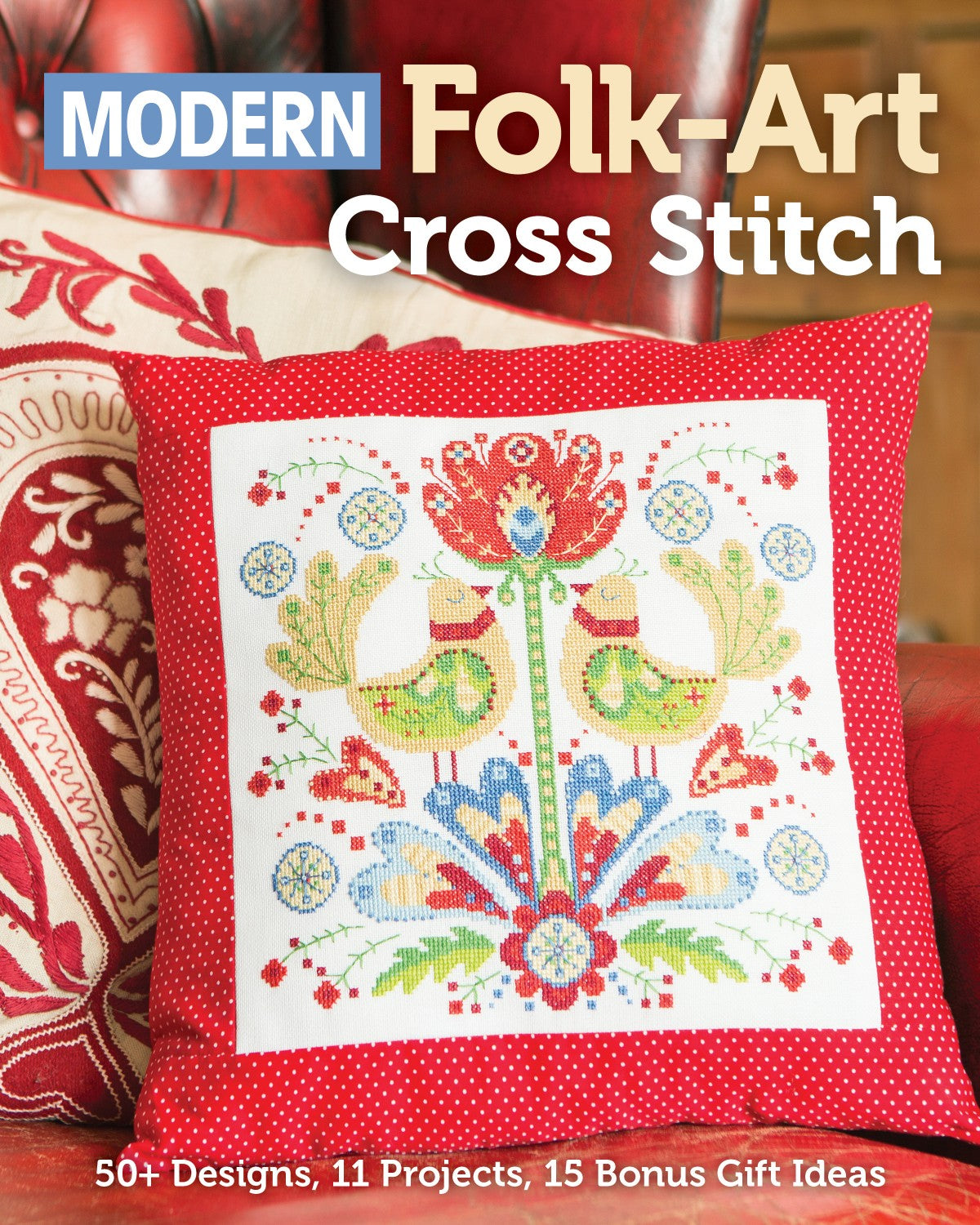 Modern Folk Art Cross Stitch (Softcover)