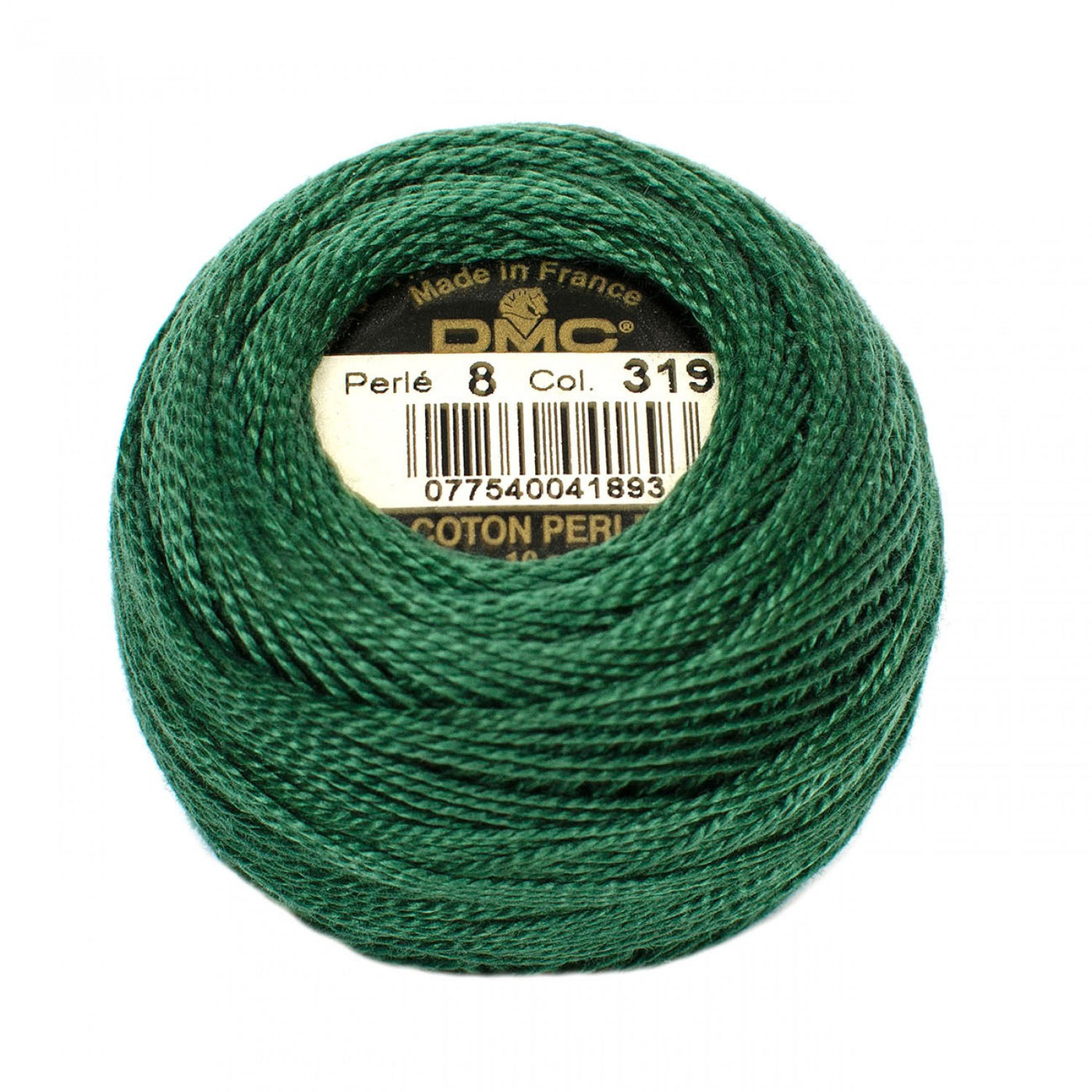 DMC Pearl Cotton Size 8 Thread 319 Very Dk Pistachio Green (5243518812325)