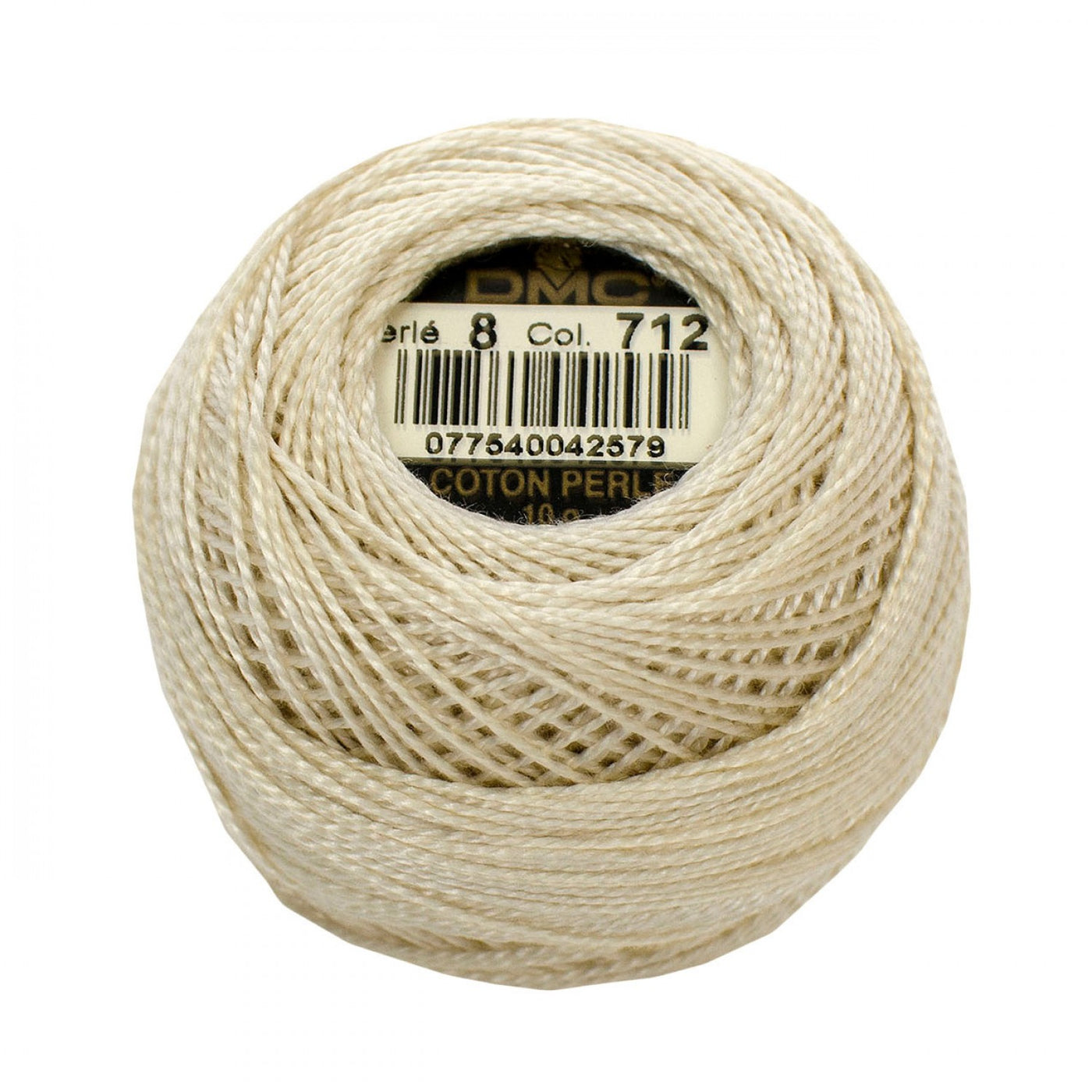 Pearl Cotton Size 8 Thread 712 Cream (6595286663333)