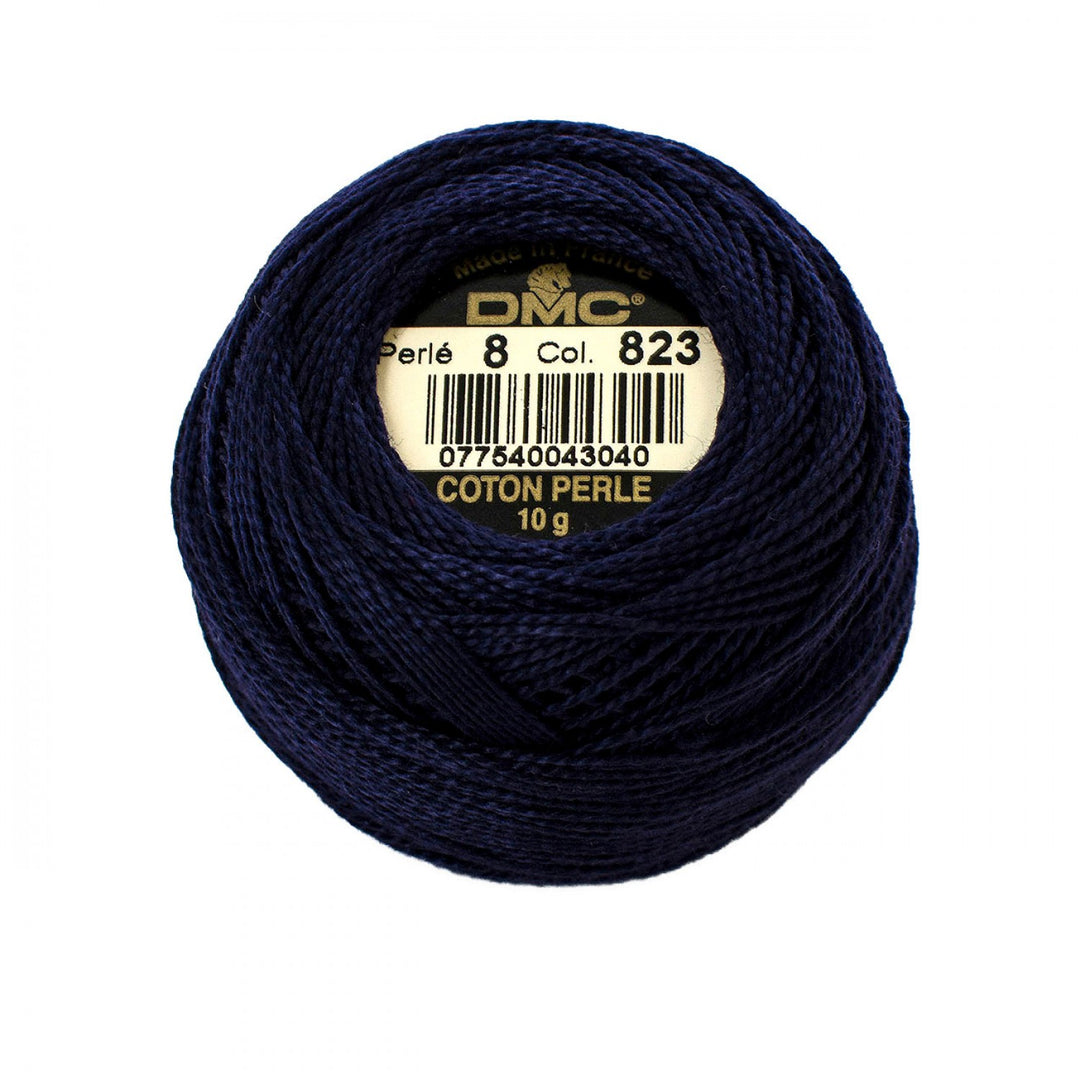 Pearl Cotton Size 8 Thread 823 Dark Navy Blue (6595293970597)