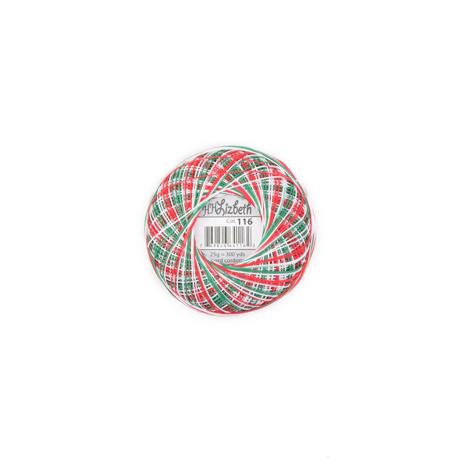 Lizbeth Cordonnet Cotton Thread Christmas Delight 116 (406932062248)