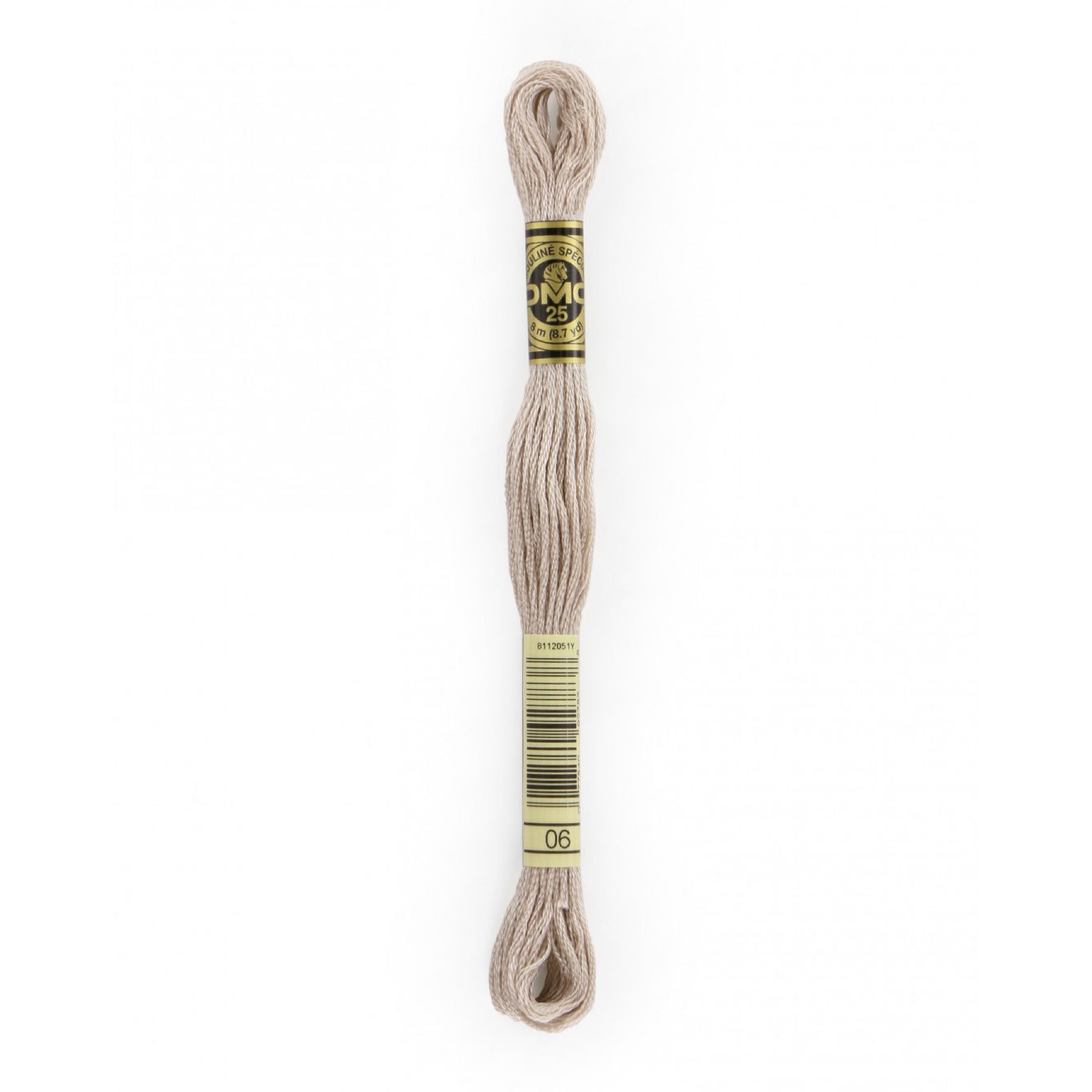 DMC 6-Strand Embroidery Floss 06 Med Lt Driftwood (4853340176429)
