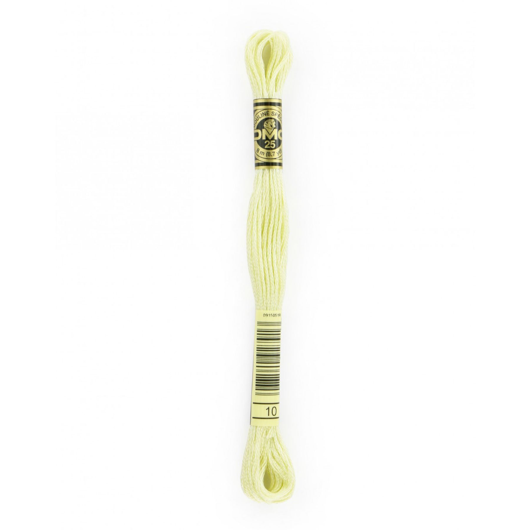 DMC 6-Strand Embroidery Floss 10 Very Lt Tender Green (4853357183021)