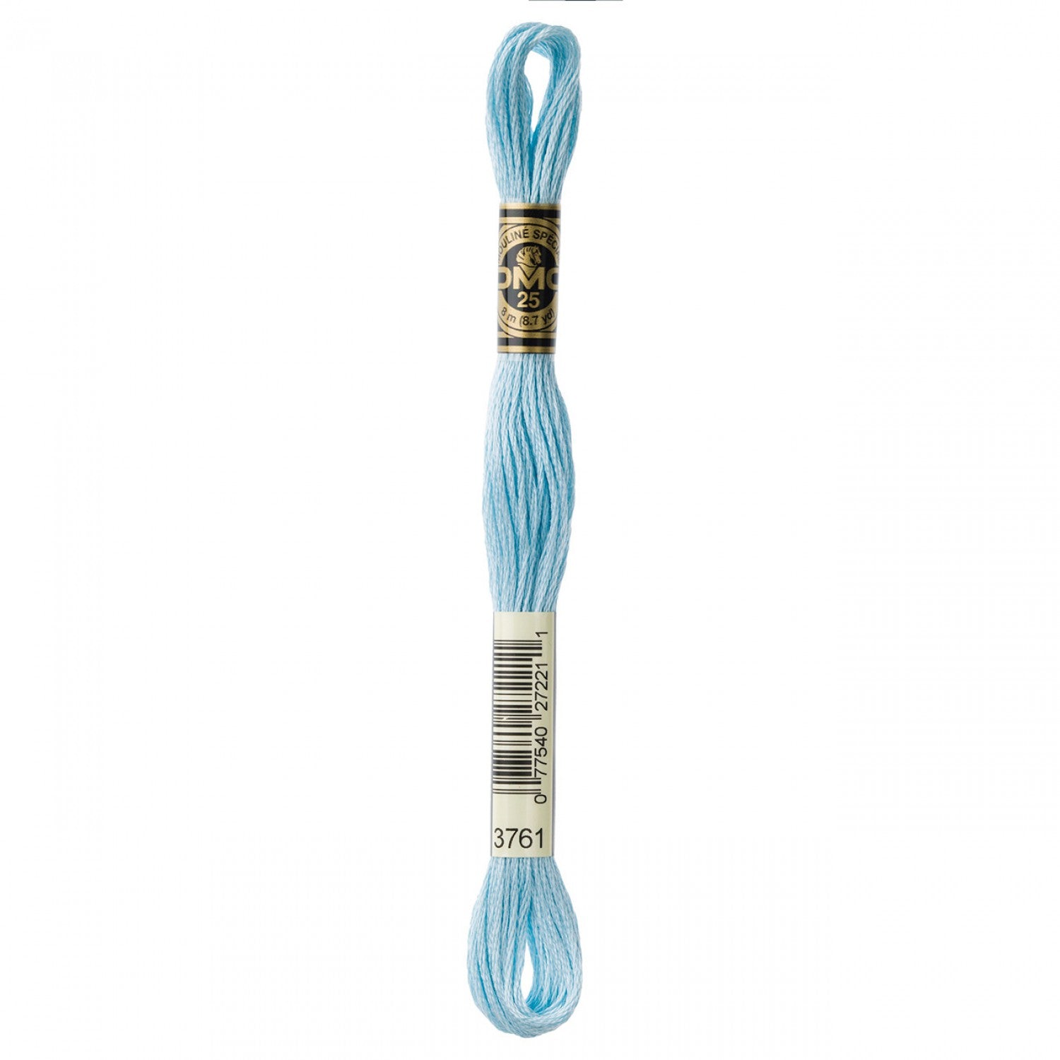 6-Strand Embroidery Floss 3761 Lt Sky Blue (4508026306605)