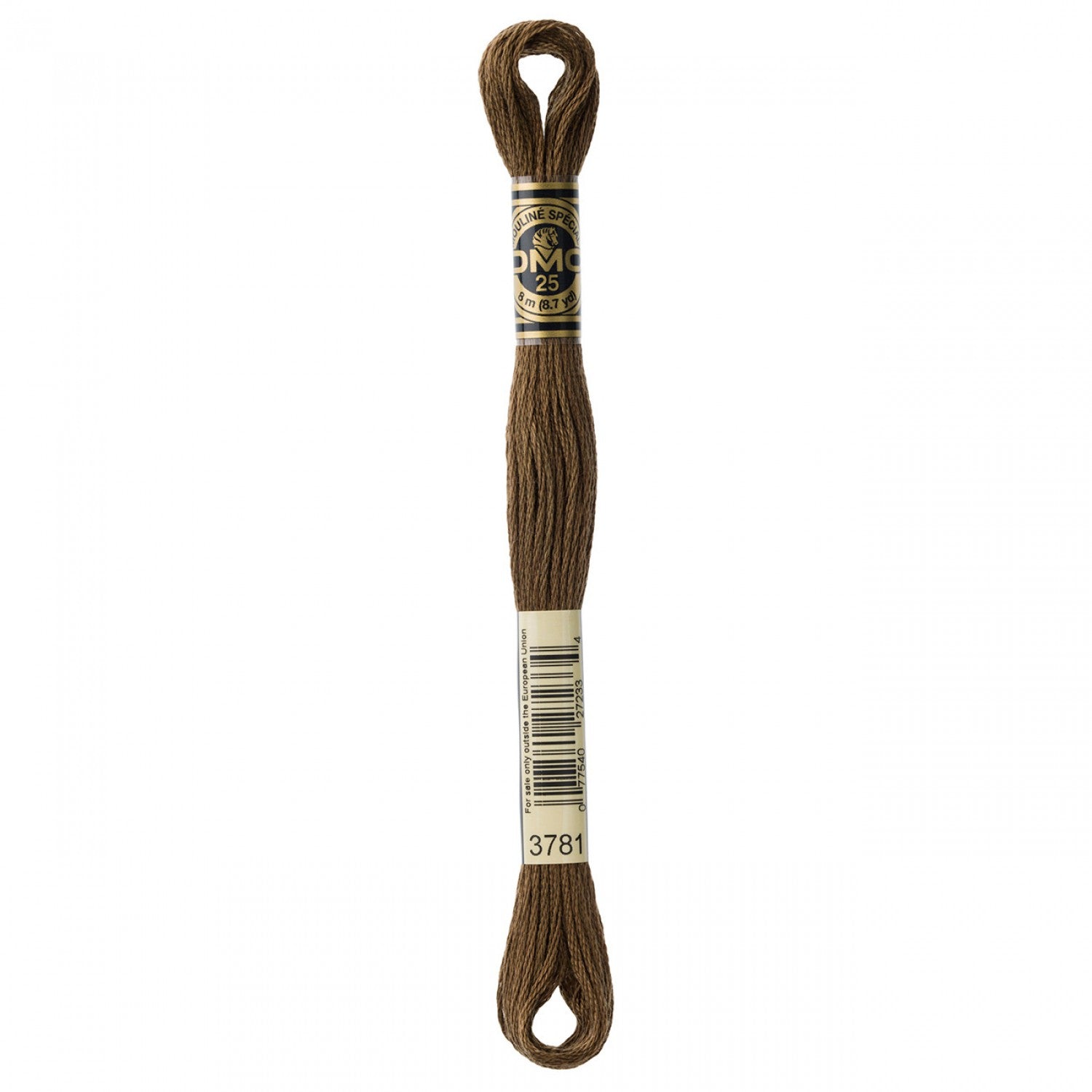DMC 6-Strand Embroidery Floss 3781 Dk Mocha Brown - Threads and Floss