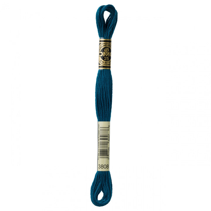 6-Strand Embroidery Floss 3808 Ultra Very Dk Turquoise