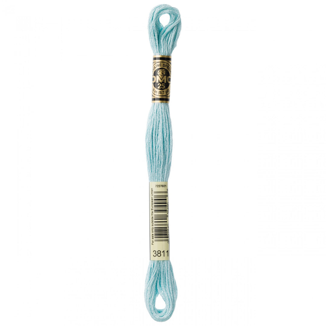 6-Strand Embroidery Floss 3811 Very Lt Turquoise (6186125230245)