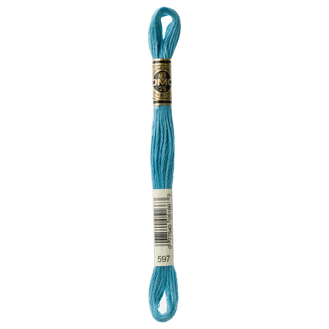 DMC 6-Strand Embroidery Floss 597 Turquoise (5247470502053)