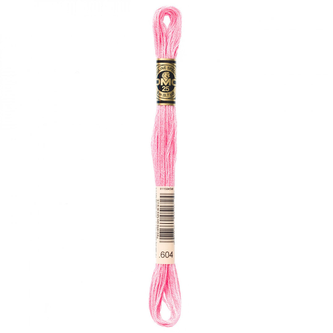 6-Strand Embroidery Floss 604 Lt Cranberry (4515853271085)