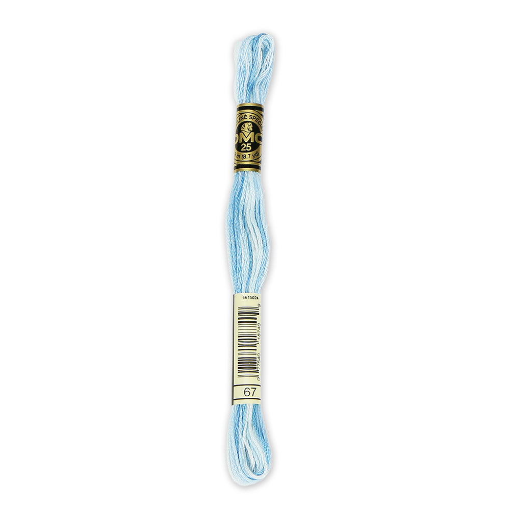 6-Strand Embroidery Floss 67 Variegated Baby Blue
