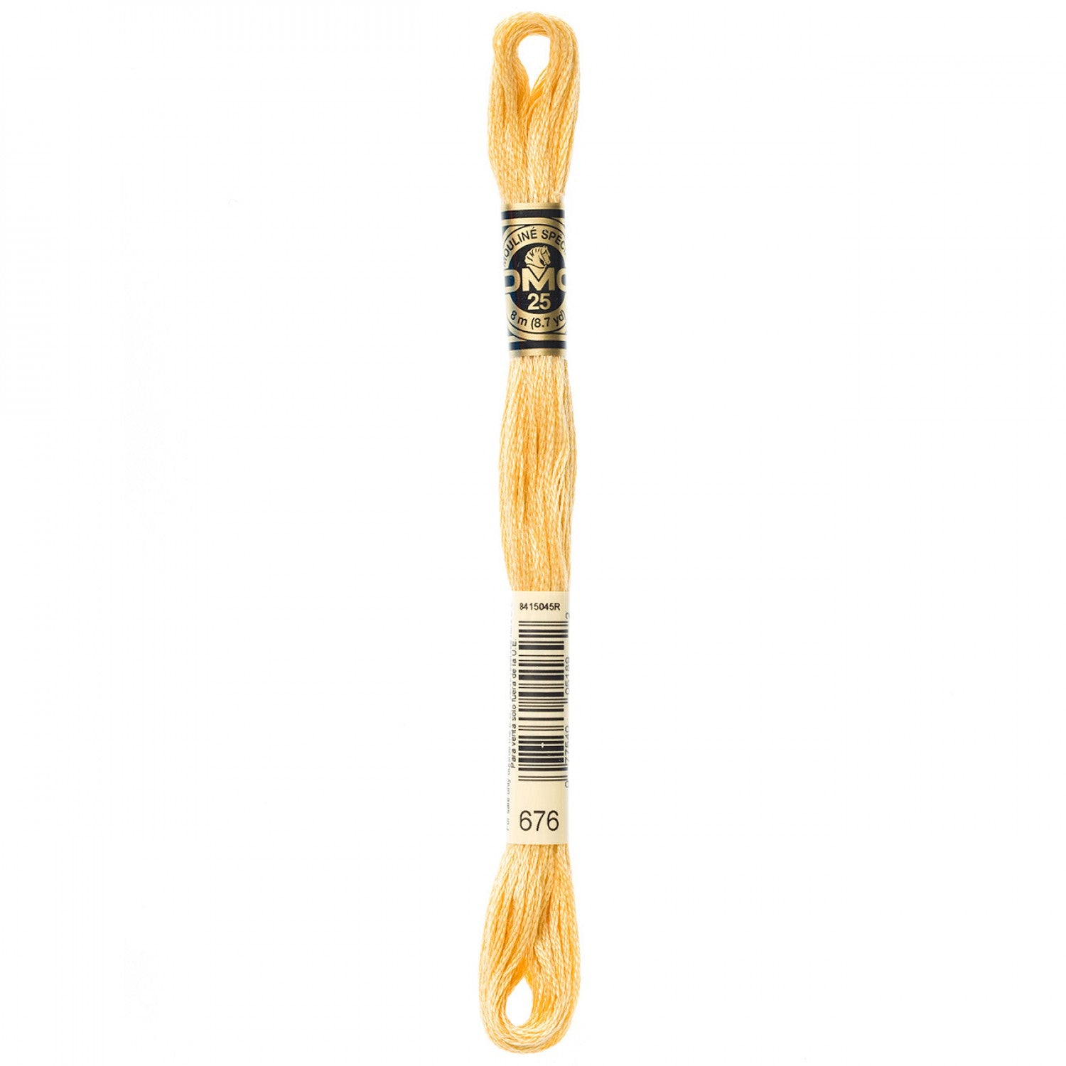 DMC 6-Strand Embroidery Floss 676 Lt Old Gold (4515880697901)