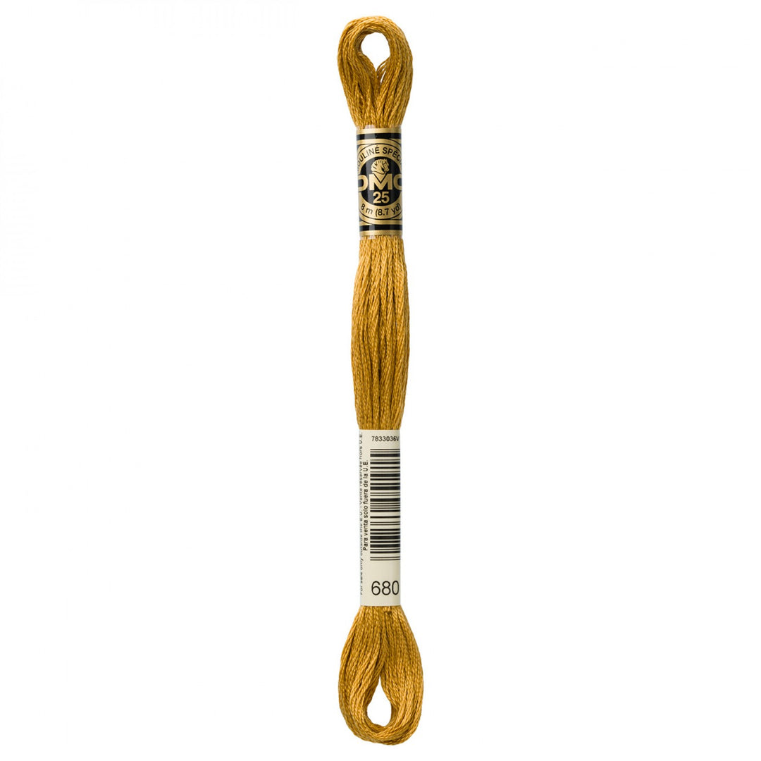 DMC 6-Strand Embroidery Floss 680 Dk Old Gold (5243743961253)