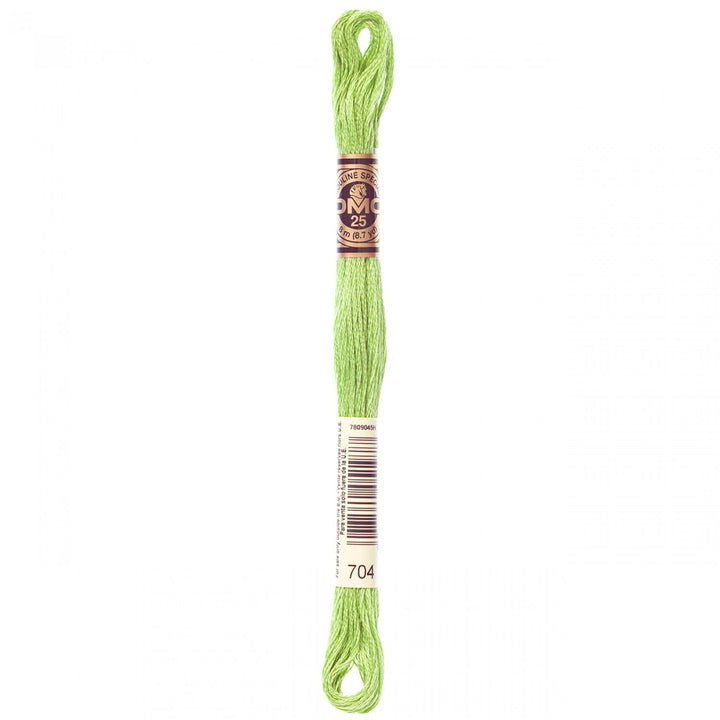 6-Strand Embroidery Floss 704 Bright Chartreuse (4819741442093)