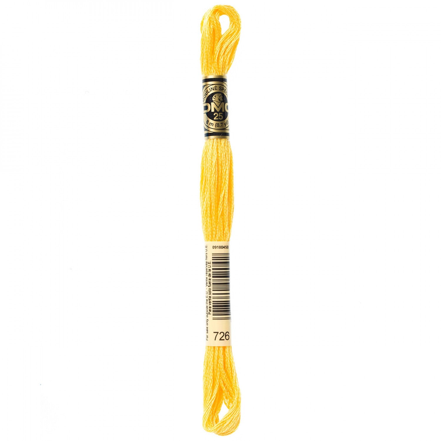 6-Strand Embroidery Floss 726 Lt Topaz (4608650477613)