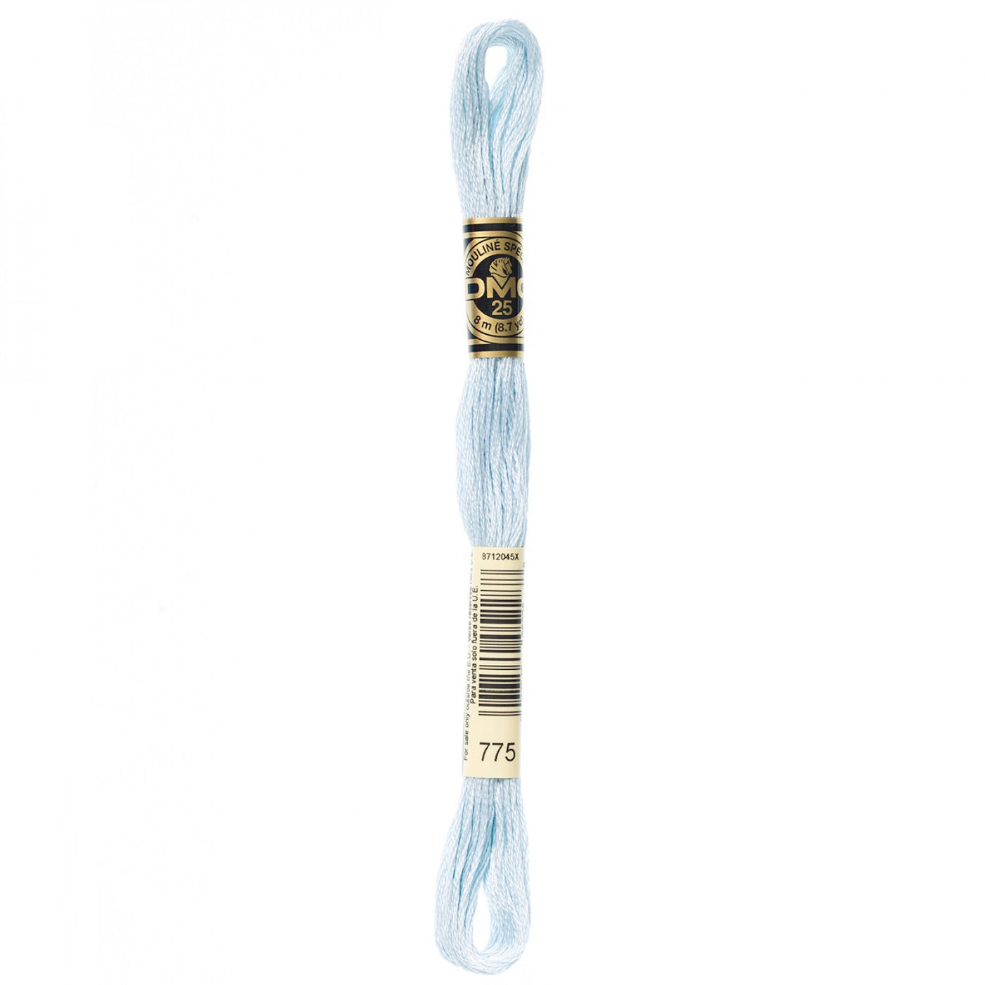 6-Strand Embroidery Floss 775 Very Lt Baby Blue (5453179682981)