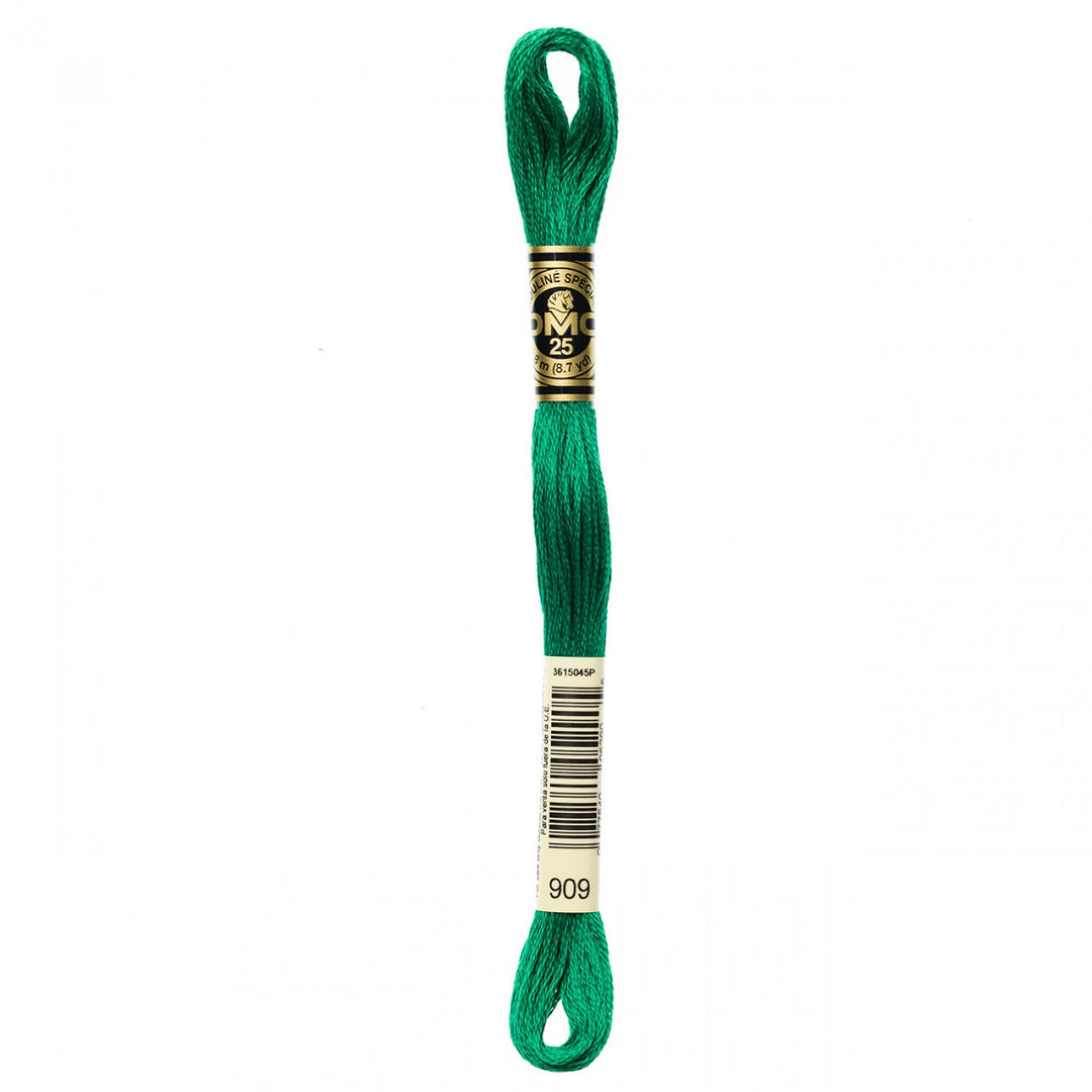 6-Strand Embroidery Floss 909 Very Dk Emerald Green