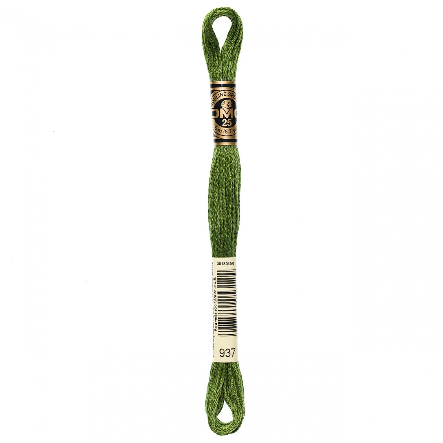 6-Strand Embroidery Floss 937 Med Avocado Green (4519424950317)