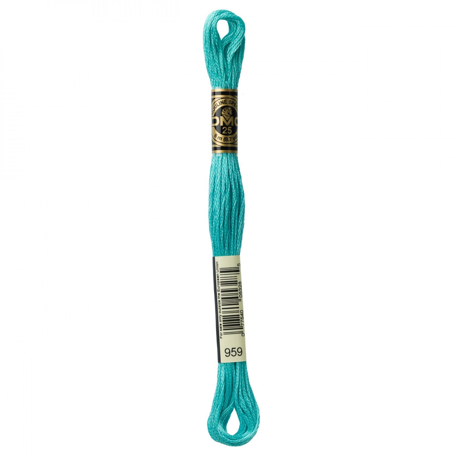 DMC 6-Strand Embroidery Floss 959 Med Sea Green (5372186755237)