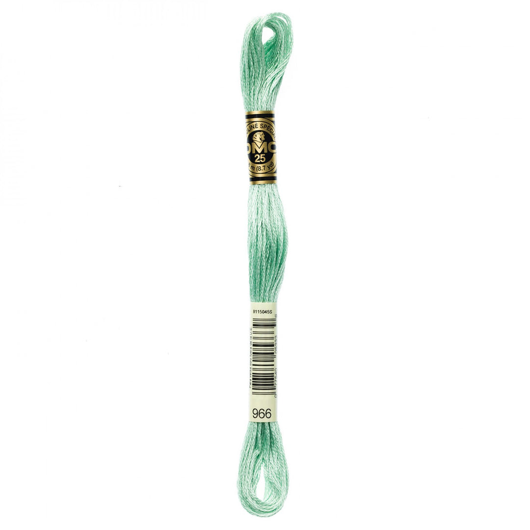 6-Strand Embroidery Floss 966 Med Baby Green