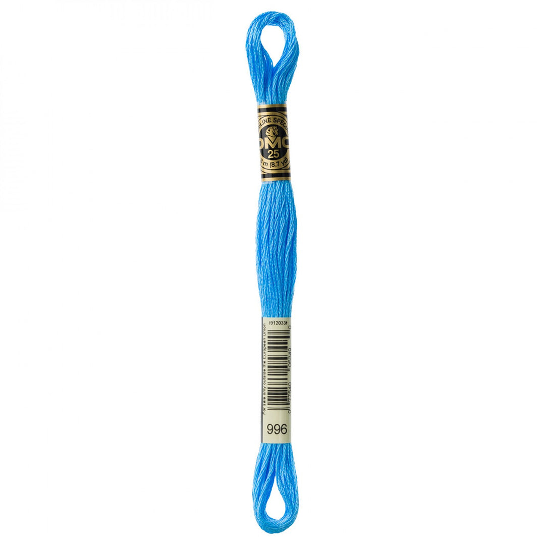 6-Strand Embroidery Floss 996 Med Electric Blue (4884111818797)