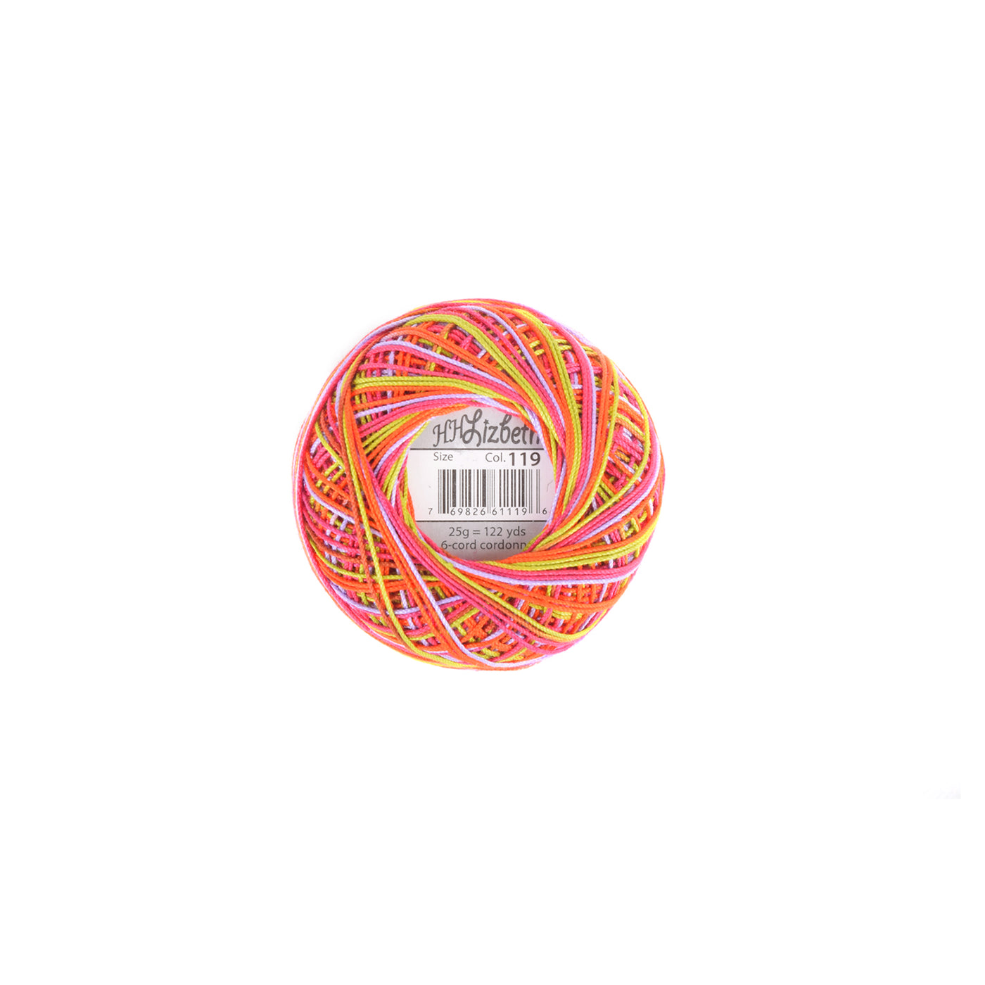 Lizbeth 100% Egyptian Cotton cordonnet thread Jelly Bean (665285460013)