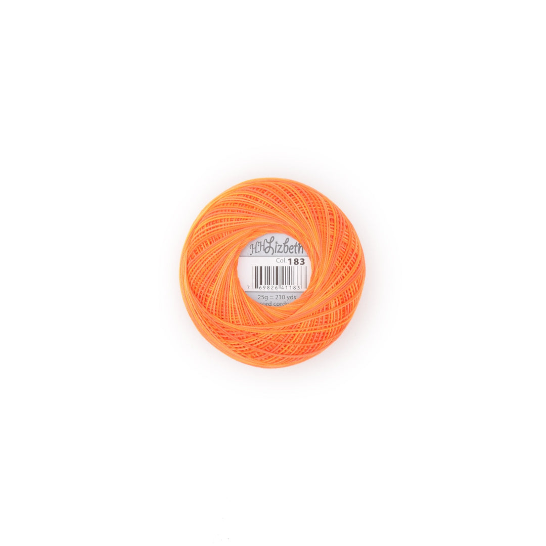 Lizbeth Size 03 Cotton Thread 183 Orange Crush (4677327192109)