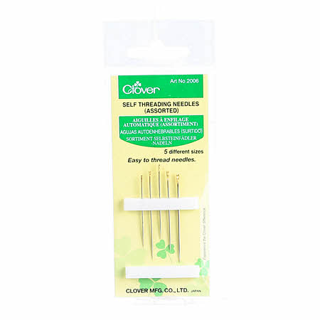 CLOVER Easy Threading Needles 5 sizes (1546844176429)