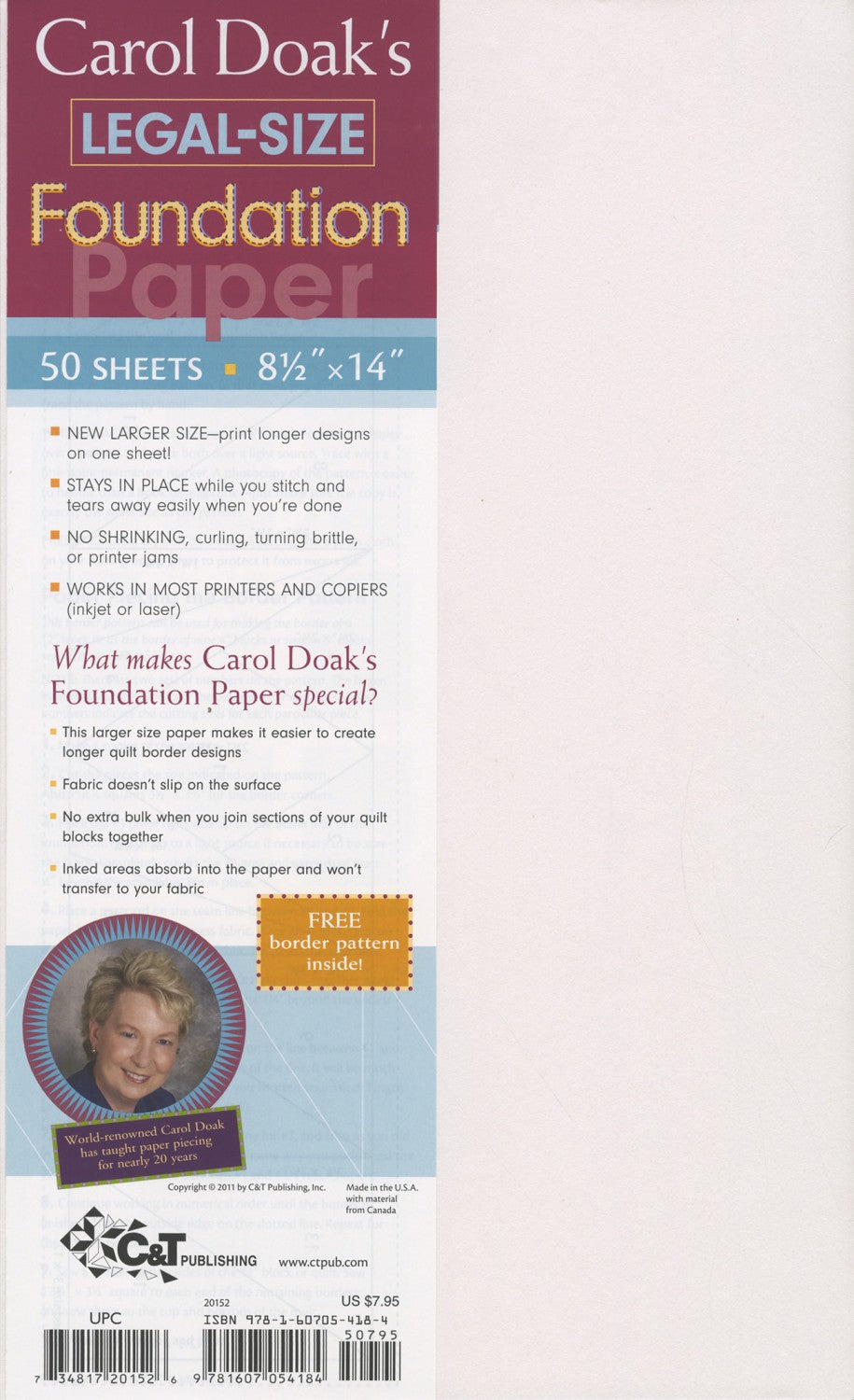 Foundation Paper 50 sheets 8.5in. x 14in. (577550811181)