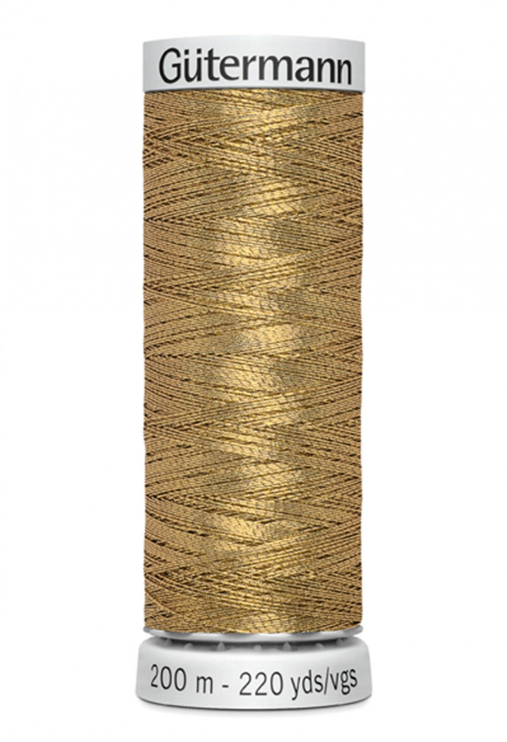 Gütermann 200m Dekor Metallic Embroidery Thread 9961 Gold (4766878924845)