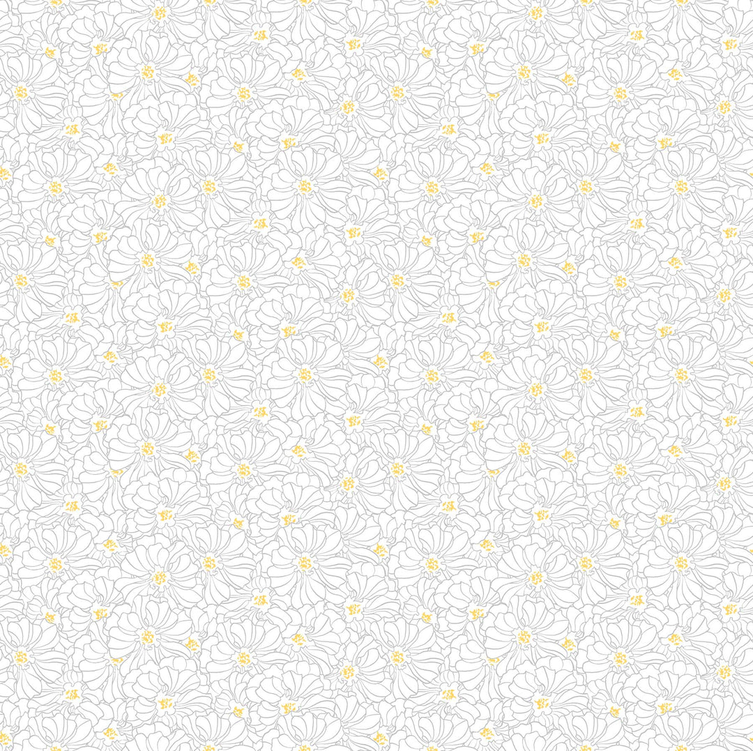 Windsong Floral Outline White (6671644852389)