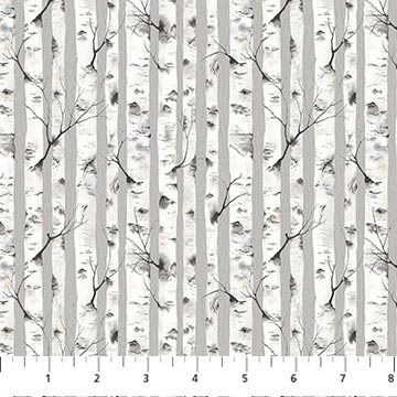 Woodland Adventures Birch Trees Grey