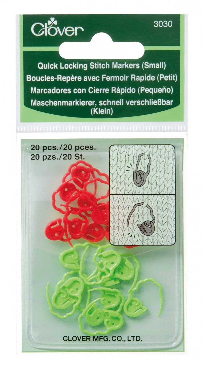 Quick Locking Stitch Markers Small Clover (1512298741805)
