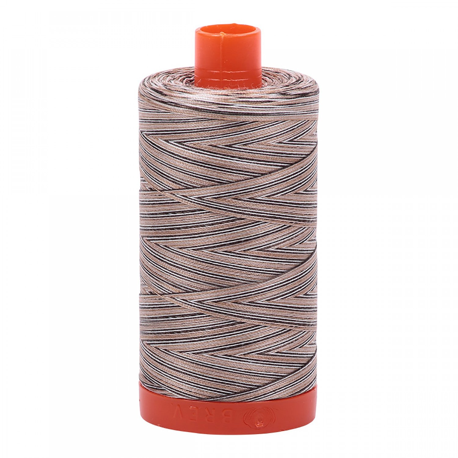 Aurifil 50wt Mako Quilt Thread 4667 Nutty Nougat Variegated Browns (5245872537765)